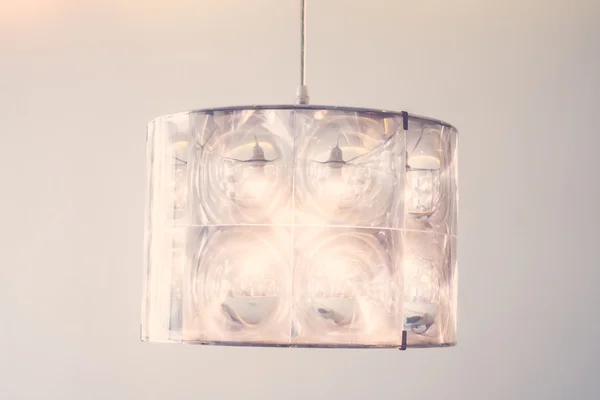 Licht lamp decoratie op muur — Stockfoto