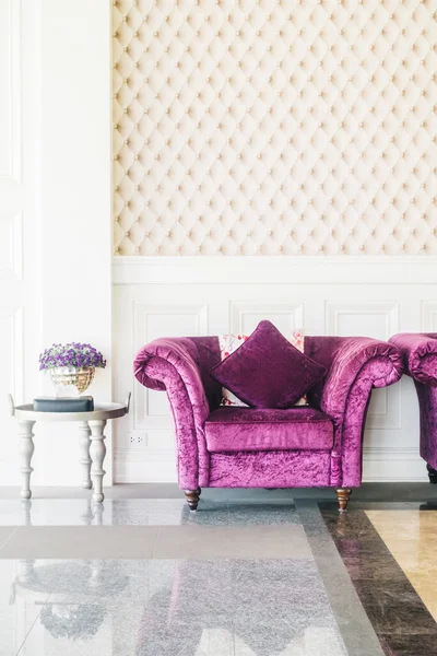 Wymarzona luksusowa kanapa w salonie — Zdjęcie stockowe