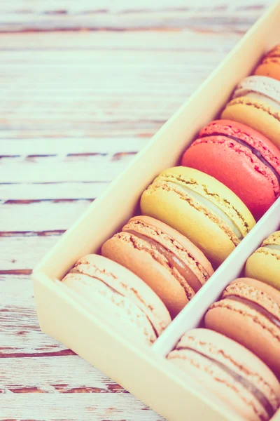 Renkli acıbadem kurabiyesi tatlı — Stok fotoğraf