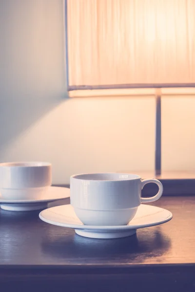 Table light lamp with coffee cups