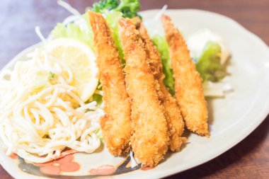 Lezzetli kızarmış karides