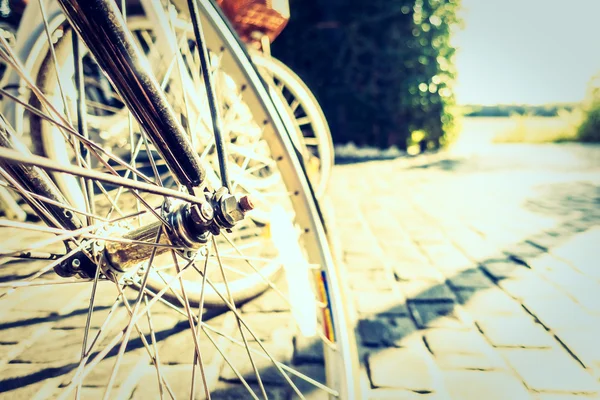 금속 자전거 바퀴 — 스톡 사진