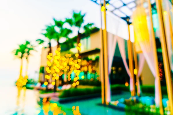 Desenfoque Hermosa piscina del hotel de lujo — Foto de Stock