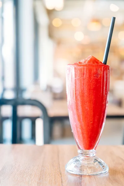 Strawberry smoothies glass — Stock Photo, Image