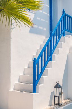 Santorini ve Yunanistan tarzı ile güzel mimari