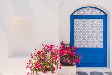 Santorini ve Yunanistan tarzı ile güzel mimari