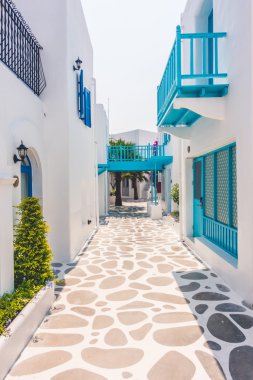 Santorini ve Yunanistan tarzı ile güzel mimari