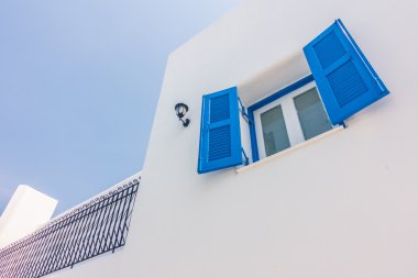 Santorini ve Yunanistan tarzı ile güzel mimari