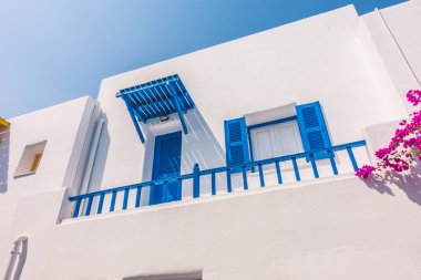 Santorini ve Yunanistan tarzı ile güzel mimari