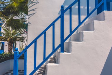 Santorini ve Yunanistan tarzı ile güzel mimari