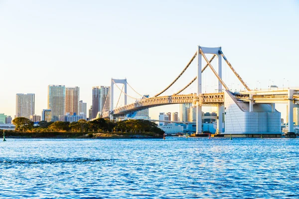 Rainbow bridge in Tokyo city at Japan — Stock Photo, Image