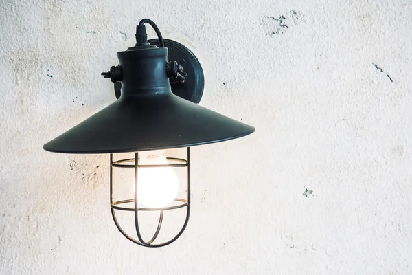 Світлова лампа на прикрасі стін — стокове фото