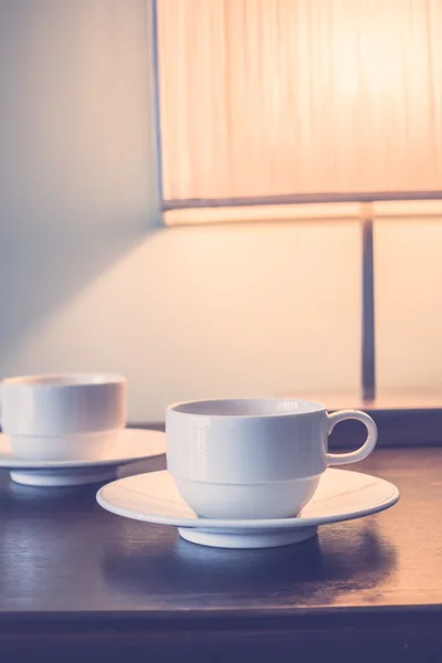 Table light lamp with coffee cups