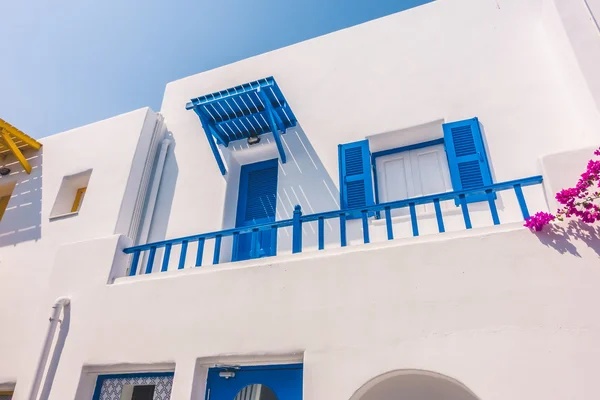 Прекрасна архітектура з санторіні та грецьким стилем — стокове фото
