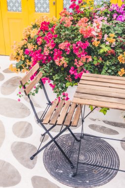 Santorini ve Yunanistan tarzı ile güzel mimari