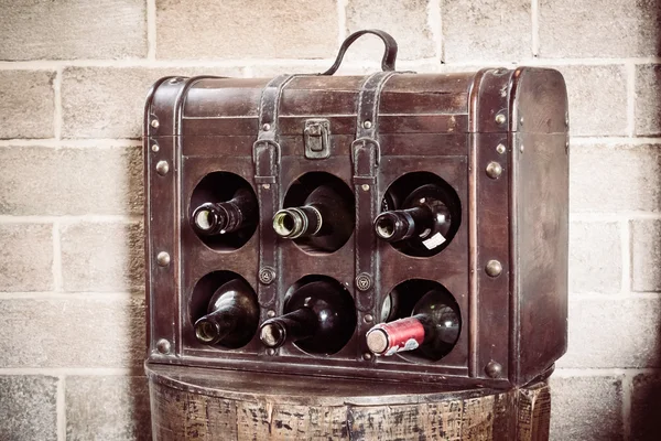 Vintage şarap şişeleri — Stok fotoğraf