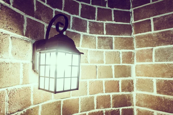 Işık lamba dekorasyon duvar — Stok fotoğraf
