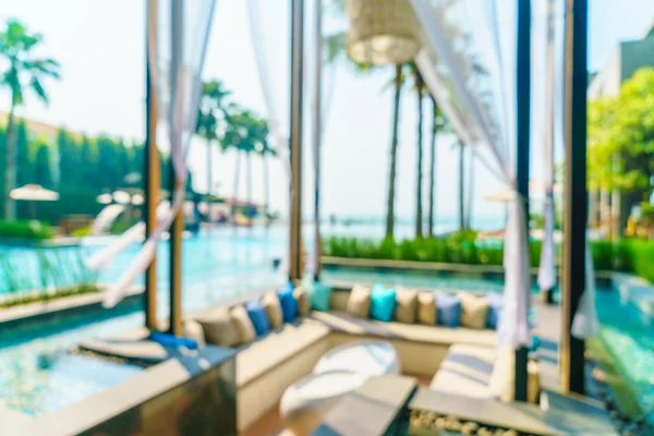 Курорт с бассейном Abstrab Blur — стоковое фото