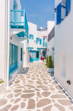 Santorini ve Yunanistan tarzı ile güzel mimari