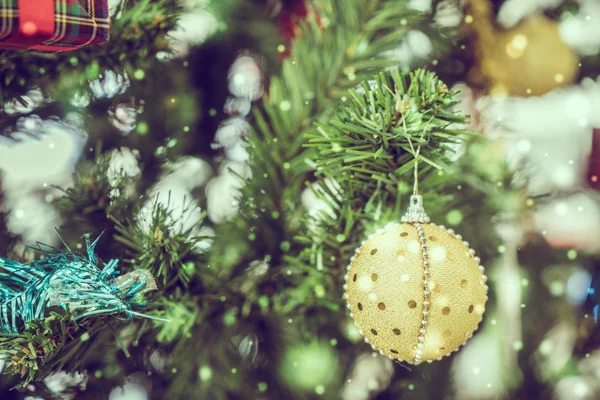 Christmas decoration on tree — Stock Photo, Image