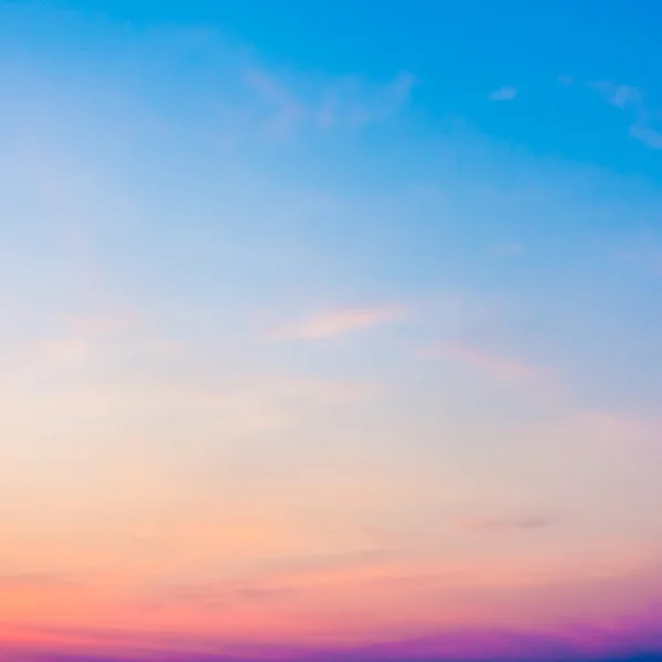 Beautiful sunset on sky — Stock Photo, Image