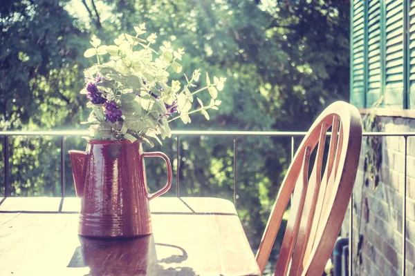 Vase plant with outdoor view — Stock Photo, Image
