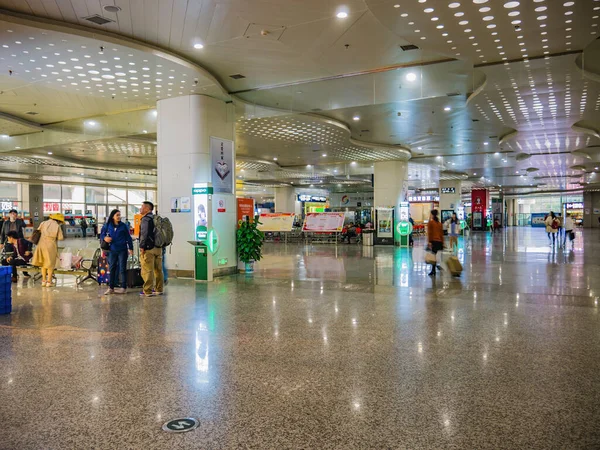 Changsha China Outubro 2018 Não Familiarizados Chineses Turistas Com Trânsito — Fotografia de Stock