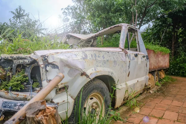 Parque Estacionamento Quebrado Jardim Flores Mon Jam Montanha Chiang Mai — Fotografia de Stock