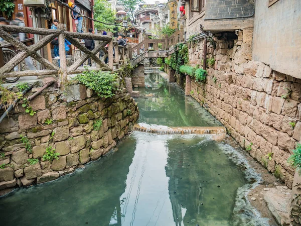 Fenghuang Hunan China Października 2018 Przezroczysty Kanał Wodny Starego Miasta — Zdjęcie stockowe