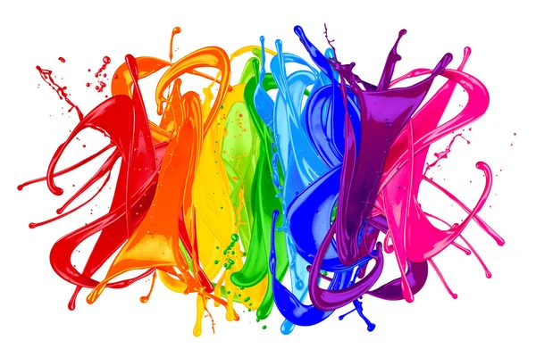 Abstract color splash rainbow — Stock Photo, Image