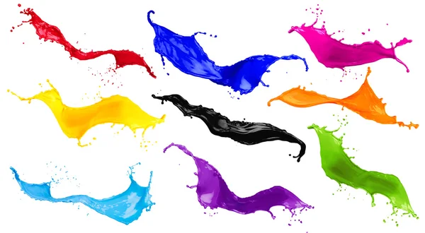 Abstract color splash set — Stock Photo, Image