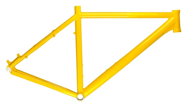 Rám kola žlutá — Stock fotografie