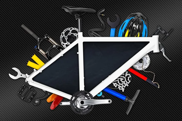 Conceito de quadro de bicicleta — Fotografia de Stock