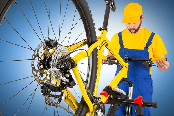 Guiador de endireitamento mecânico de bicicleta — Fotografia de Stock