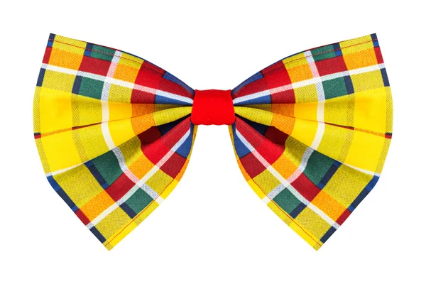 Gravata quadriculado arco colorido — Fotografia de Stock