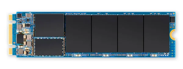 Azul Ssd Flash Hdd Disco Rígido Computador Memória Isolada Fundo — Fotografia de Stock