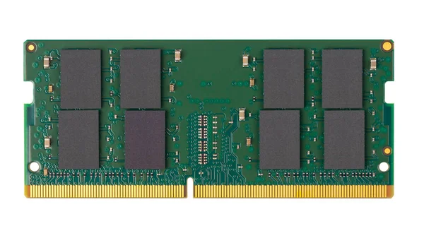 Schnelles Grünes Modernes Dimm Ddr4 Ram Speichermodul Für Notebooks Isoliert lizenzfreie Stockfotos