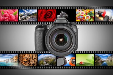 DSLR fotoğraf makinesi konsepti