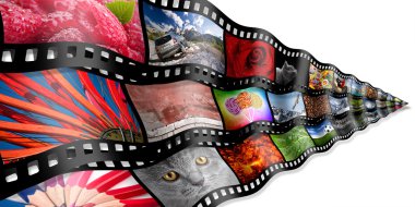 fotoğraf film şeridi kavramı