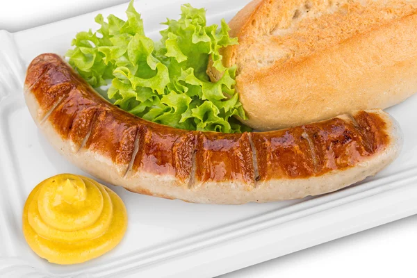 Deutsche Grillwurst — Stockfoto