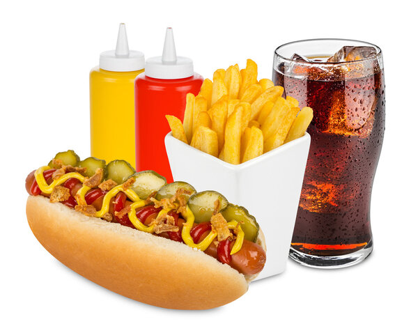 меню хот-догов
