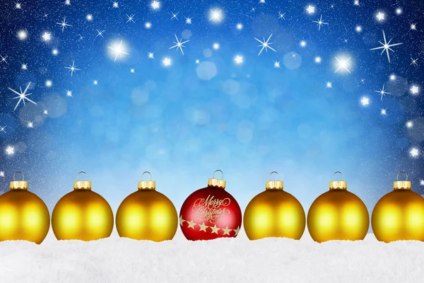 メリー クリスマスのボールの背景 — ストック写真