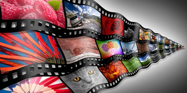 Foto filmstrip concept — Stockfoto