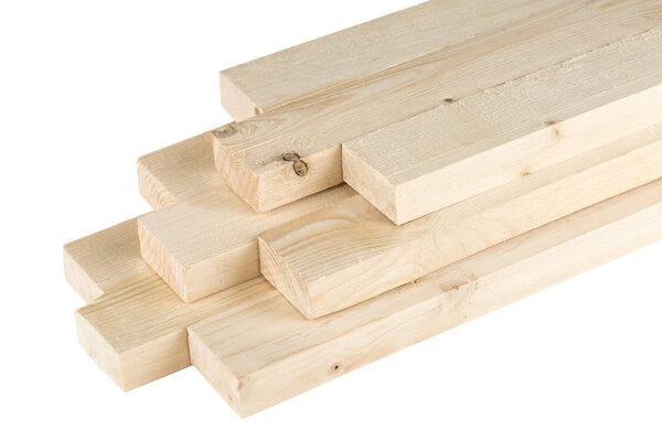 stack of roof battens