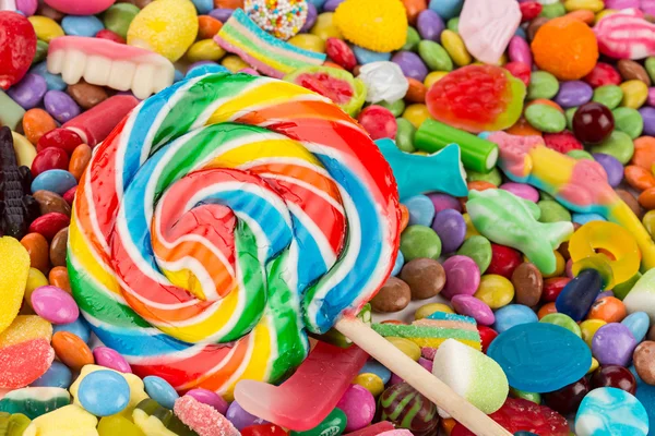 Lollipop με γλυκά — Φωτογραφία Αρχείου
