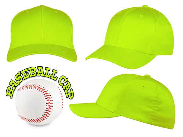 Зеленая бейсболка — стоковое фото