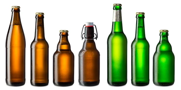 Bierflaschen-Set — Stockfoto