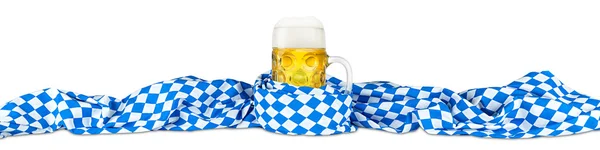 Bayerisches Fahnenbier — Stockfoto