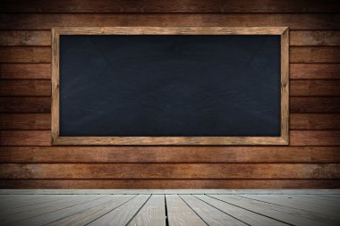 yazı tahtası ahşap duvar üzerinde