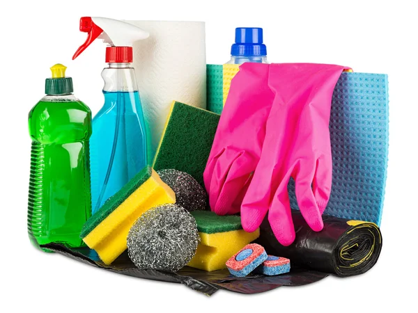 Çeşitli ev temizleyicileri — Stok fotoğraf